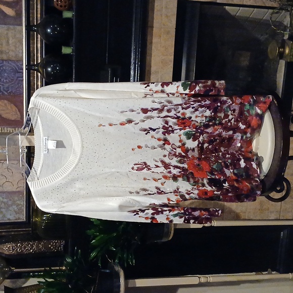 C.D. Daniel's White Multi-colored Sweater - Picture 2 of 12